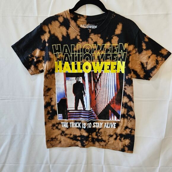 John Carpenter's Halloween Acid Wash Short Sleeve Black Tee Small - Picture 1 of 6